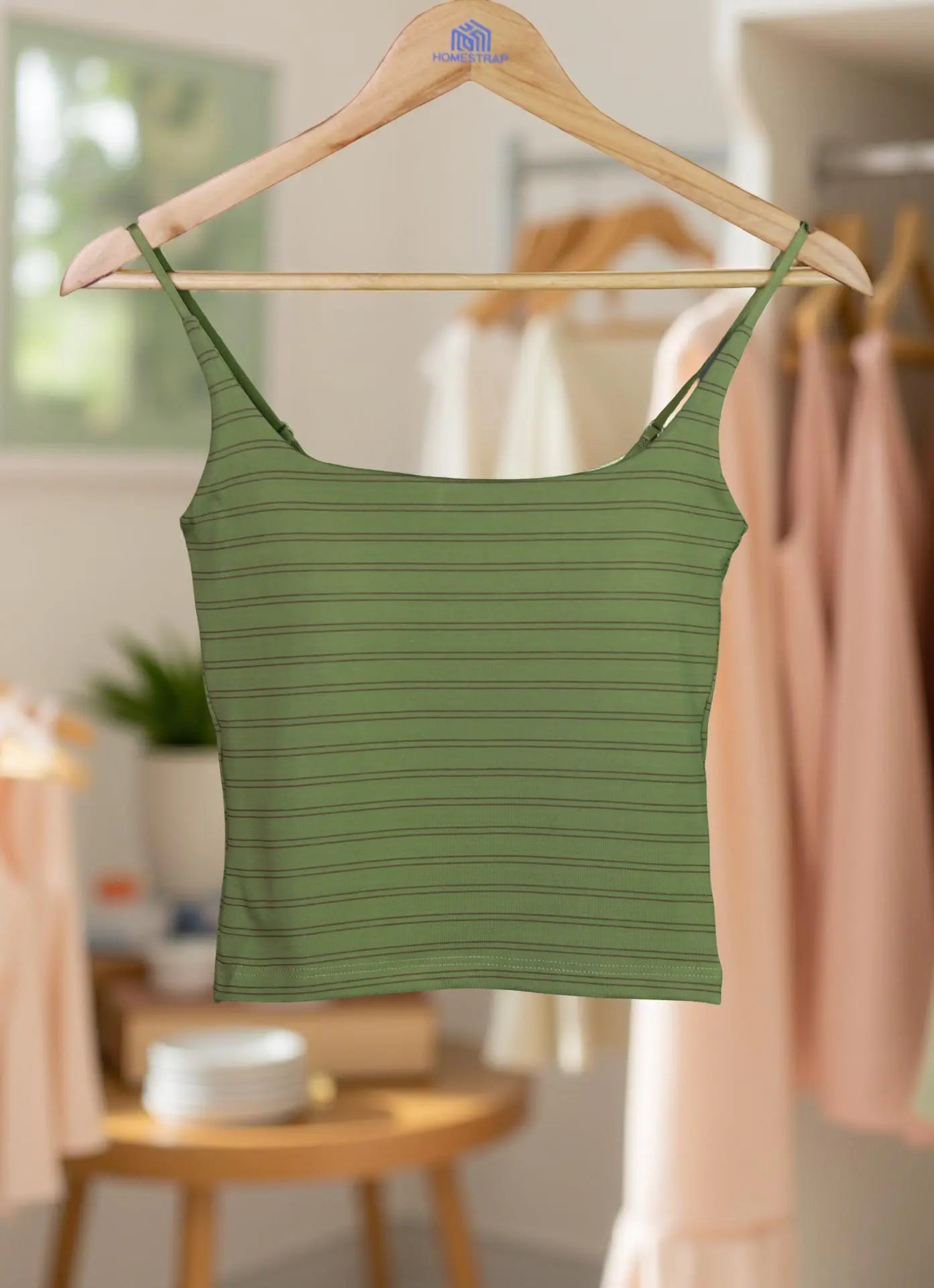 Seamless Striped Padded Camisole The Twyra Collections