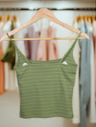 Seamless Striped Padded Camisole The Twyra Collections