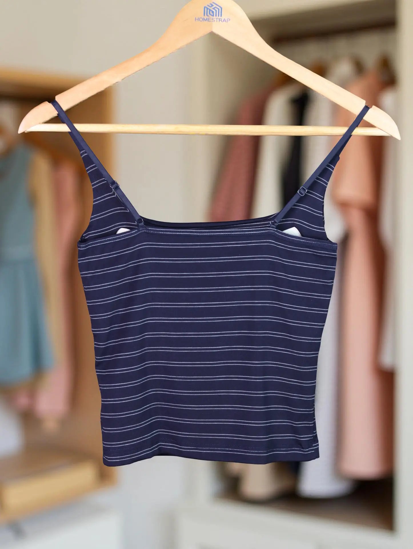 Seamless Striped Padded Camisole The Twyra Collections
