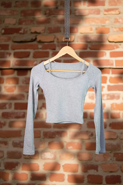 Padded Essential Long-Sleeve Top