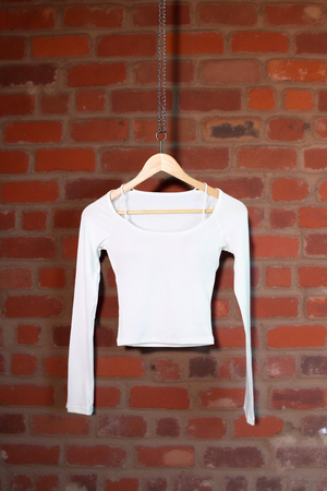 Padded Essential Long-Sleeve Top
