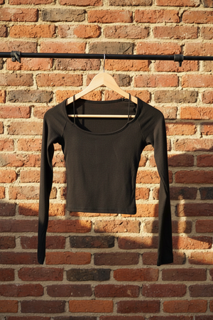 Padded Essential Long-Sleeve Top