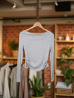 Tie-Detail Ribbed Top (Non-Padded) The Twyra Collections