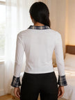 Prep Chic Collared Top The Twyra Collections