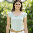 Ruffle Charm Padded Top The Twyra Collections