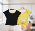 Cross Back Sculpt Padded Top The Twyra Collections