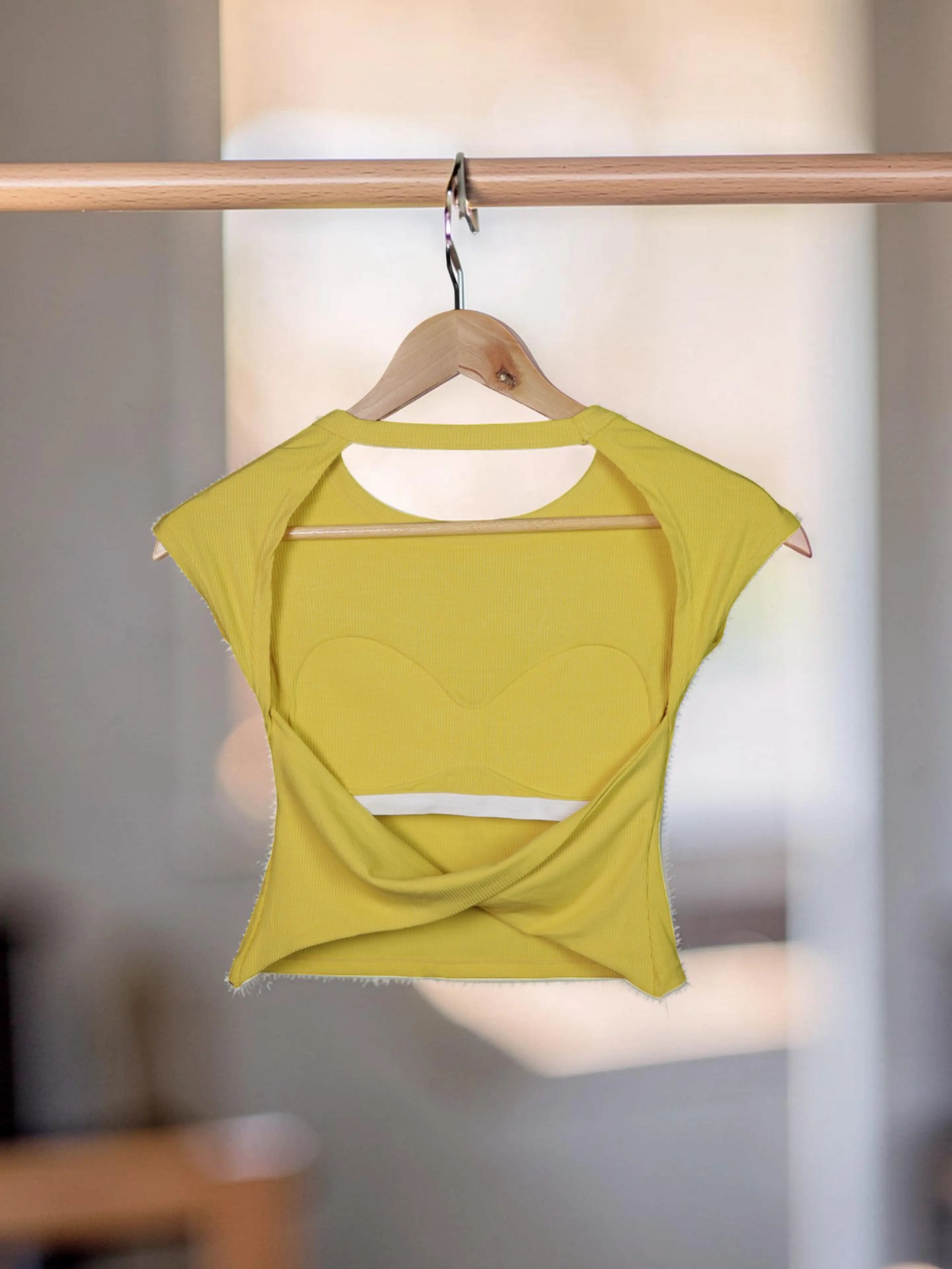 Cross Back Sculpt Padded Top The Twyra Collections