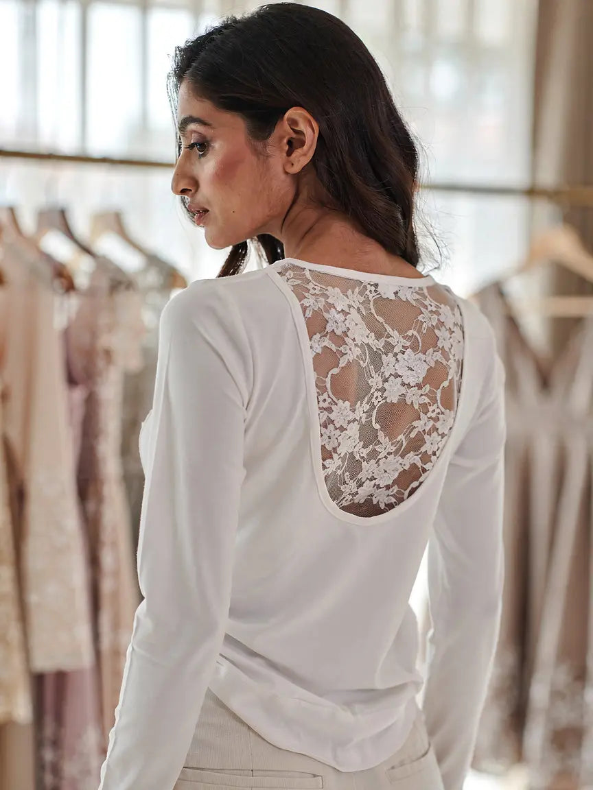 Lace Back Sculpt Padded Top The Twyra Collections