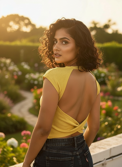 Cross Back Sculpt Padded Top