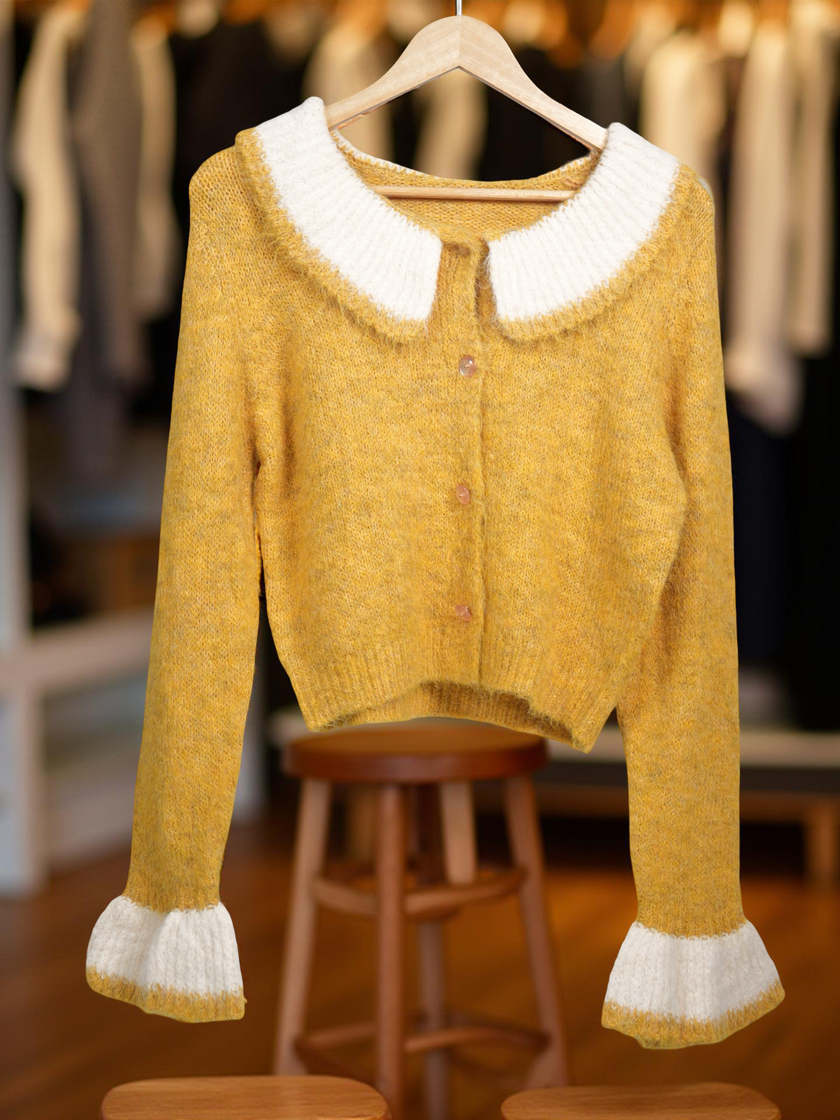 Peter Pan Collar Cardigan