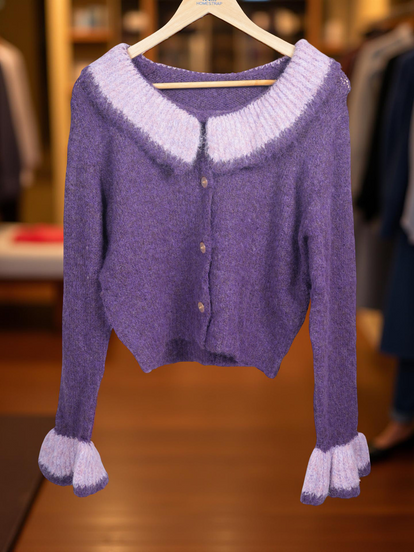 Peter Pan Collar Cardigan