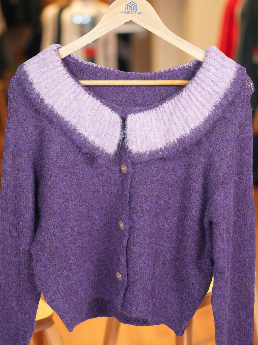 Peter Pan Collar Cardigan