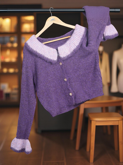 Peter Pan Collar Cardigan