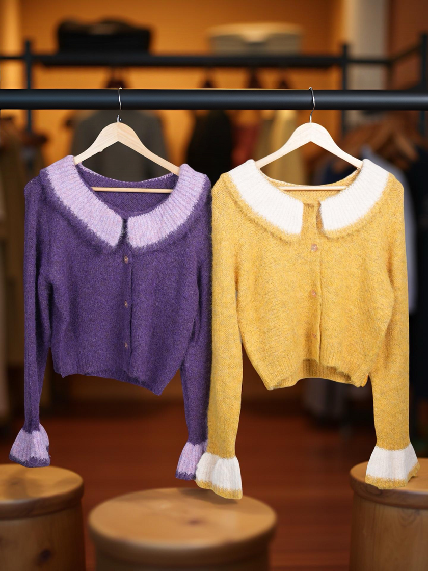 Peter Pan Collar Cardigan