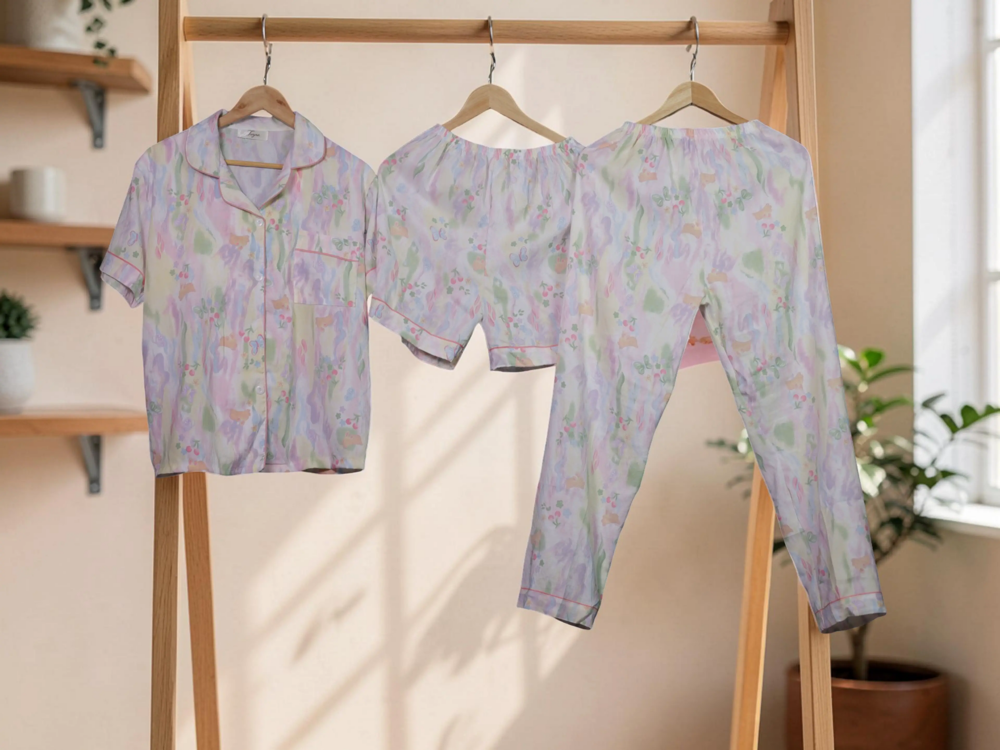 Pastel Bloom 3-Piece Padded Lounge Set The Twyra Collections