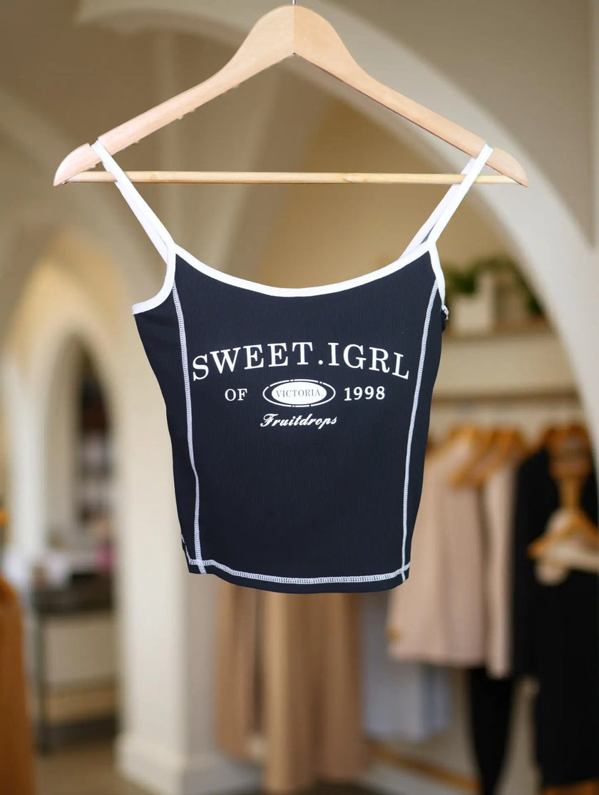 Graphic Padded Camisole Top The Twyra Collections