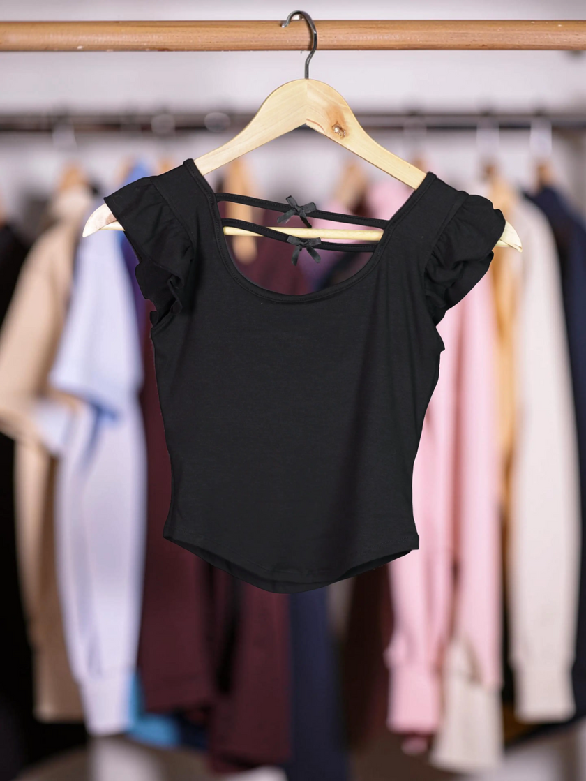 Ruffle Charm Padded Top The Twyra Collections