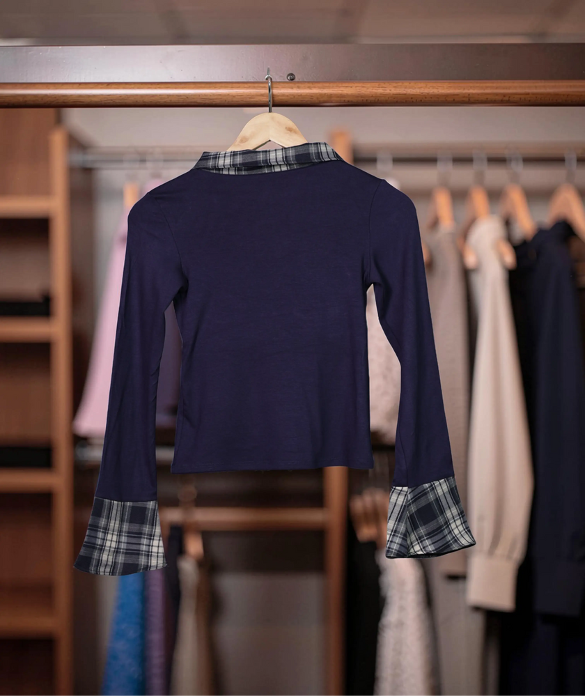 Prep Chic Collared Top The Twyra Collections