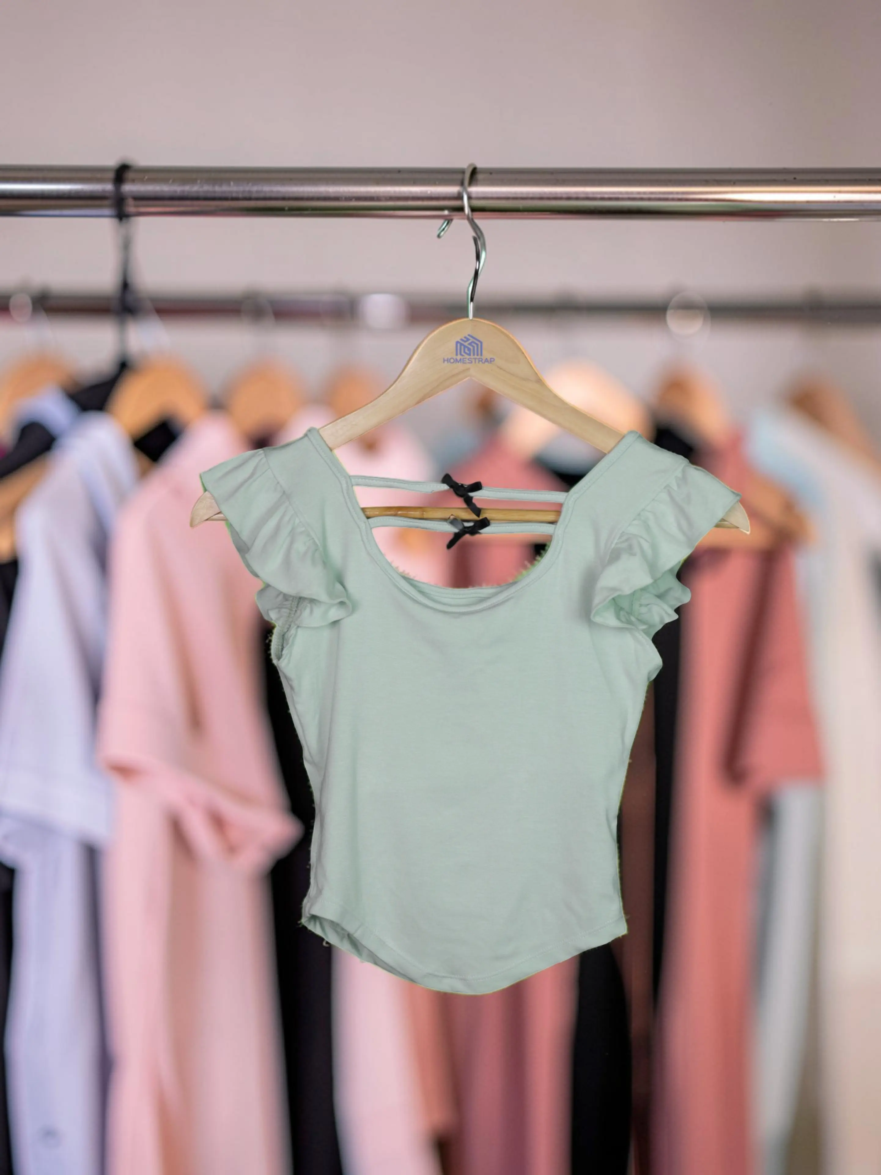 Ruffle Charm Padded Top The Twyra Collections