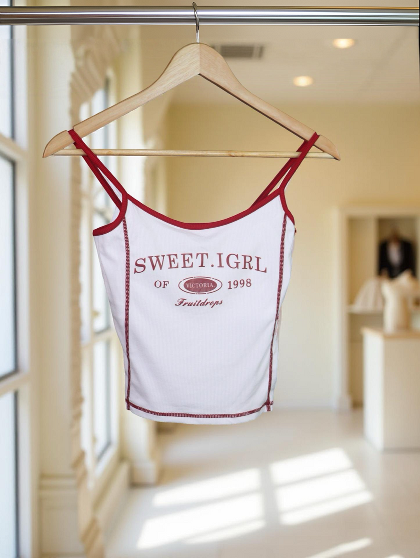 Graphic Padded Camisole Top