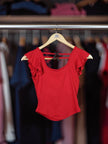 Ruffle Charm Padded Top The Twyra Collections