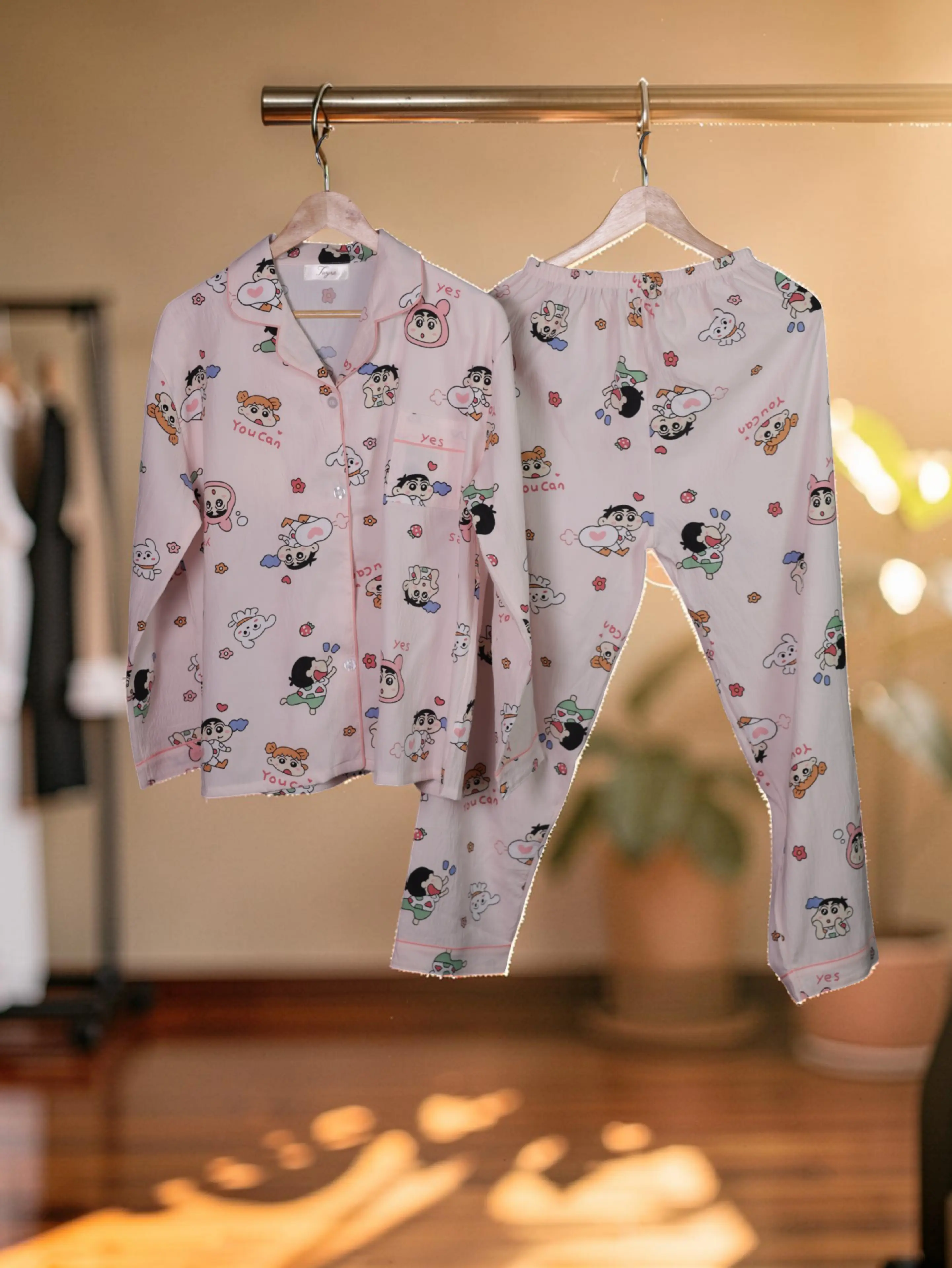 Cozy Cartoon Night Suit Set The Twyra Collections