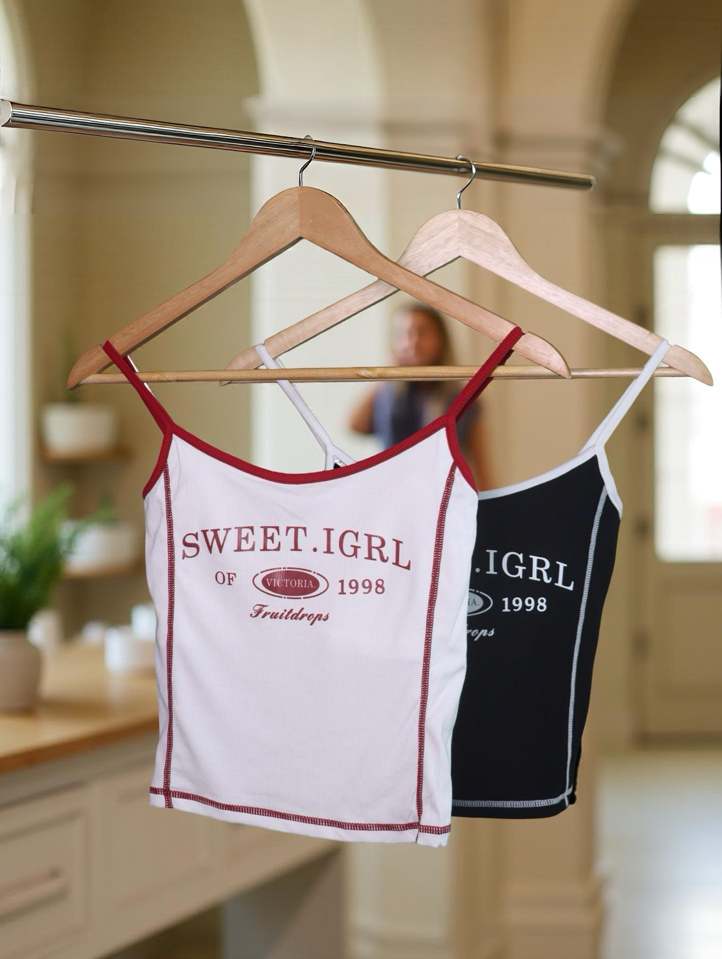 Graphic Padded Camisole Top