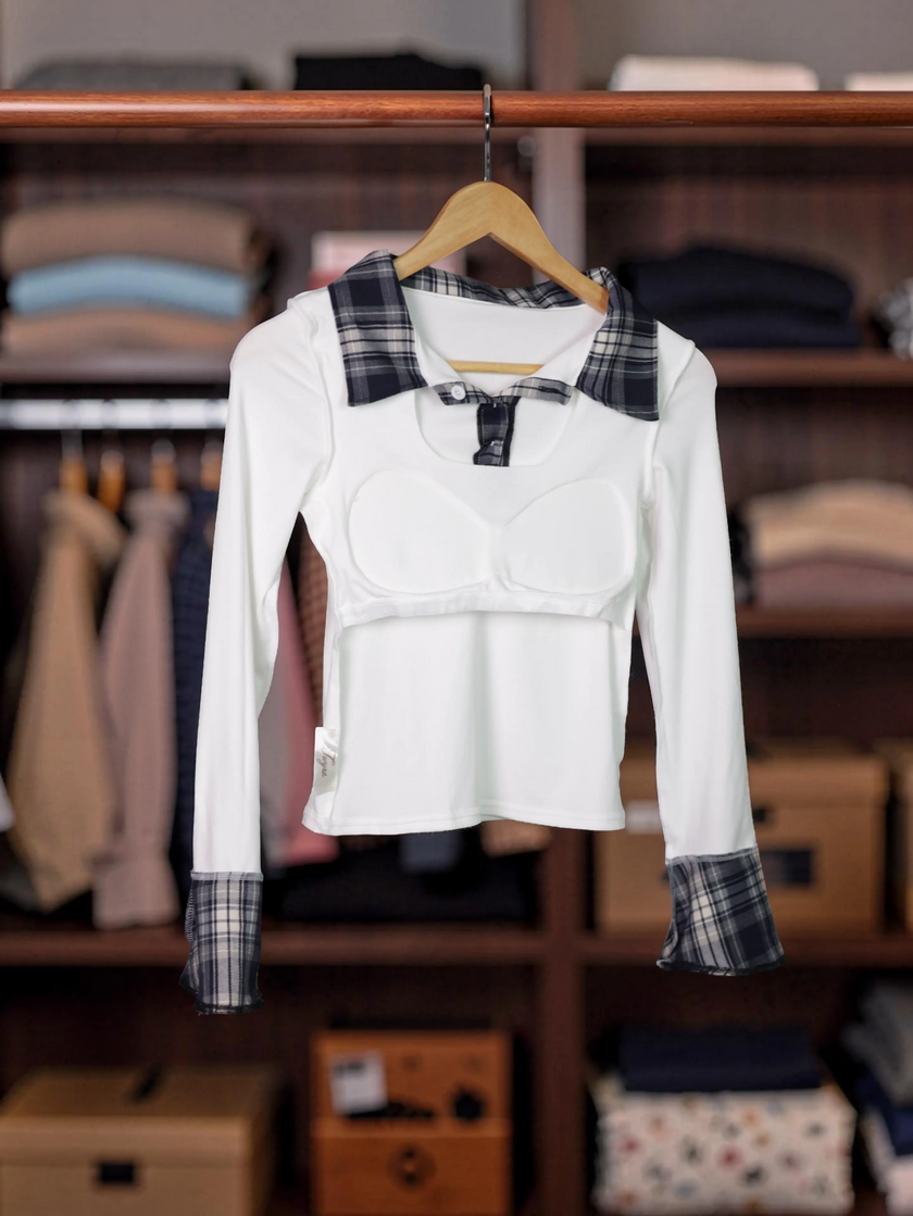 Prep Chic Collared Top The Twyra Collections