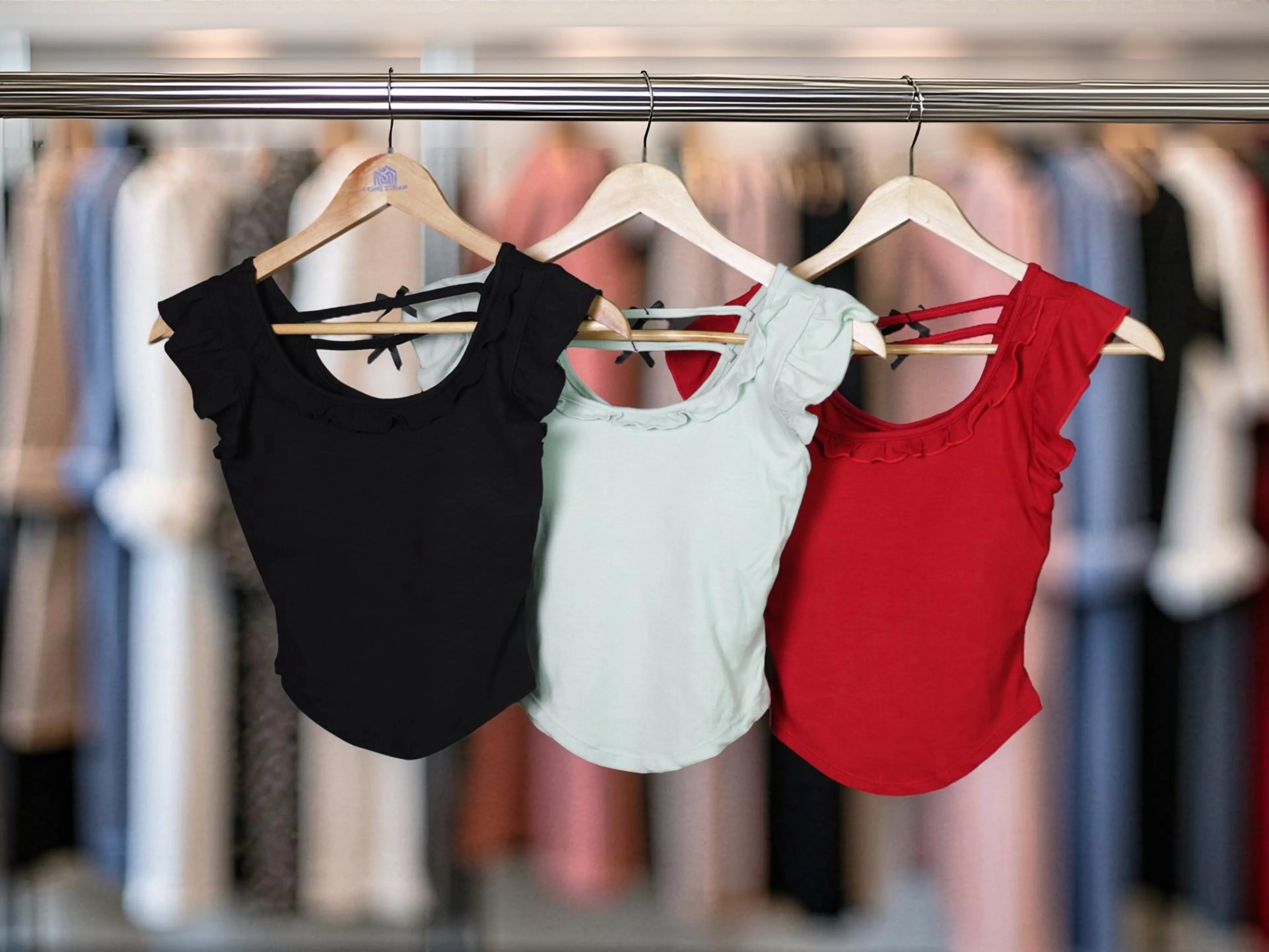 Ruffle Charm Padded Top The Twyra Collections