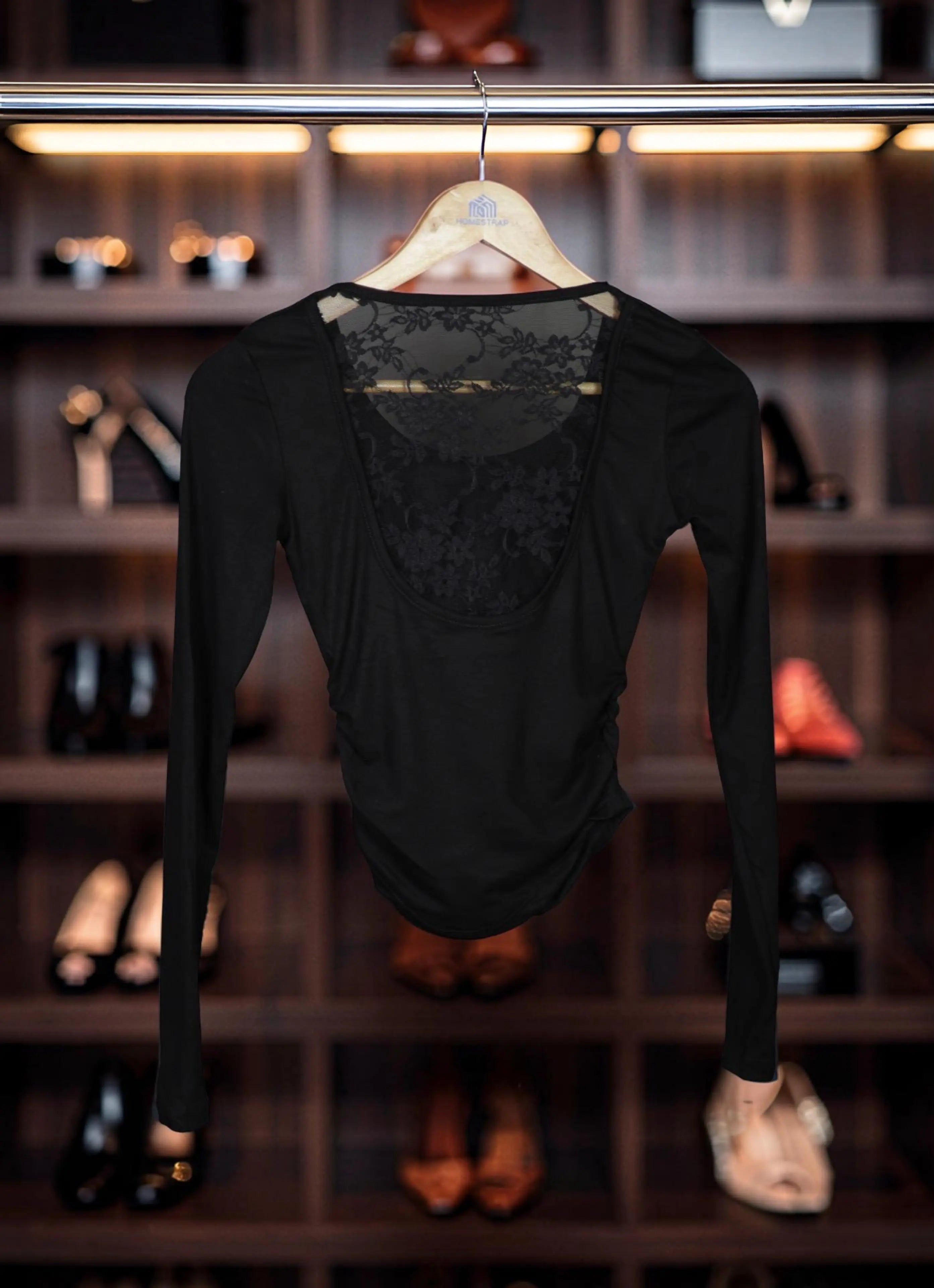 Lace Back Sculpt Padded Top The Twyra Collections