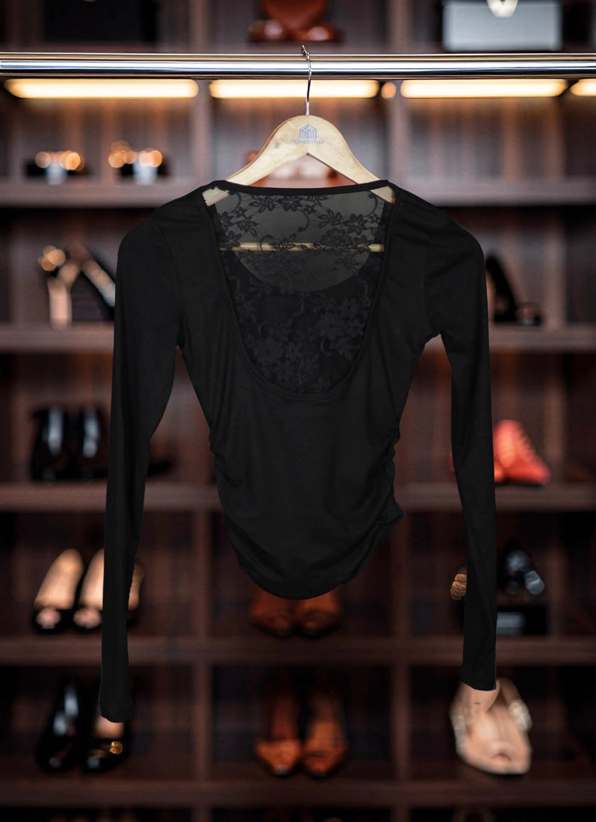 Lace Back Sculpt Padded Top The Twyra Collections