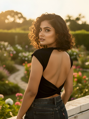 Cross Back Sculpt Padded Top