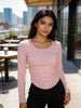Lace Back Sculpt Padded Top The Twyra Collections